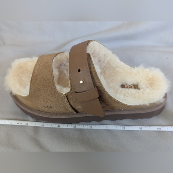 Womens UGG® Greenport Strap Slide Sandal - Chestnut - Picture 8 of 8